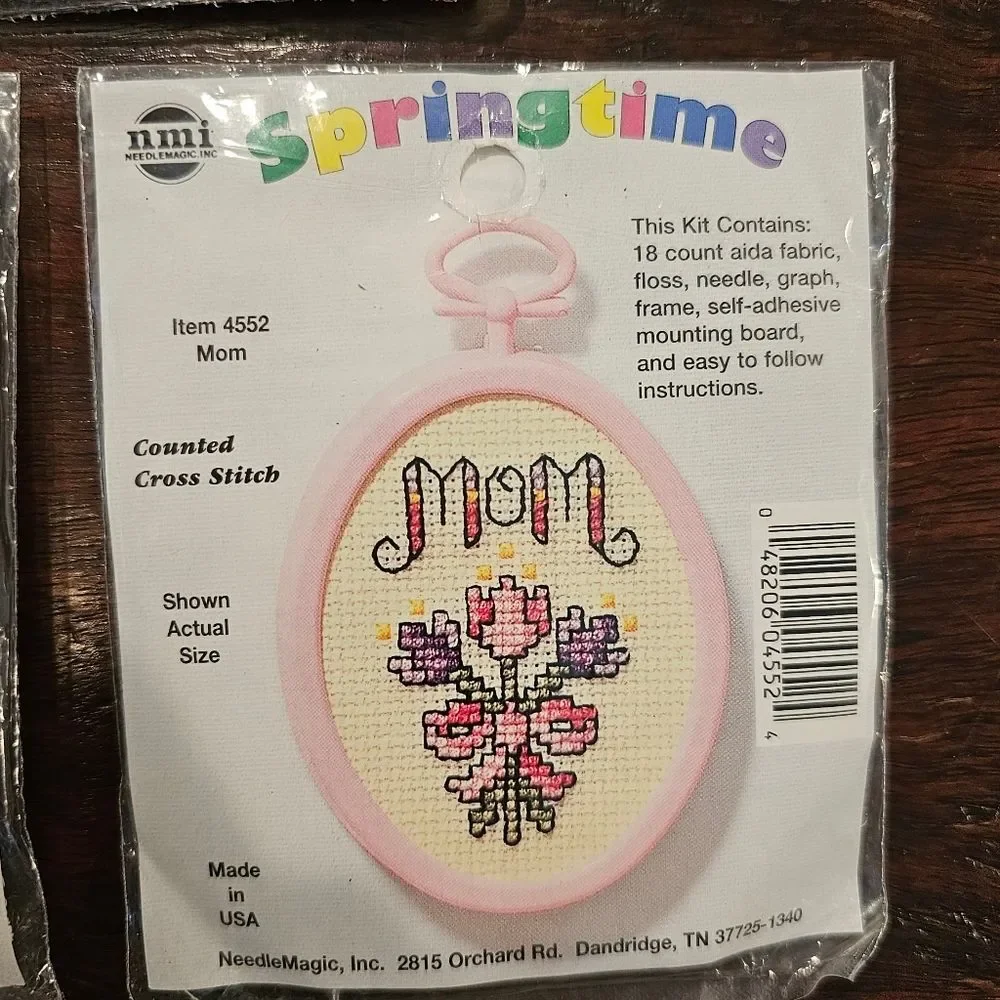 Cross-Stitch kits Springtime Cute Mother's Day Beach Bunny Spring Duck Mini  3pc
